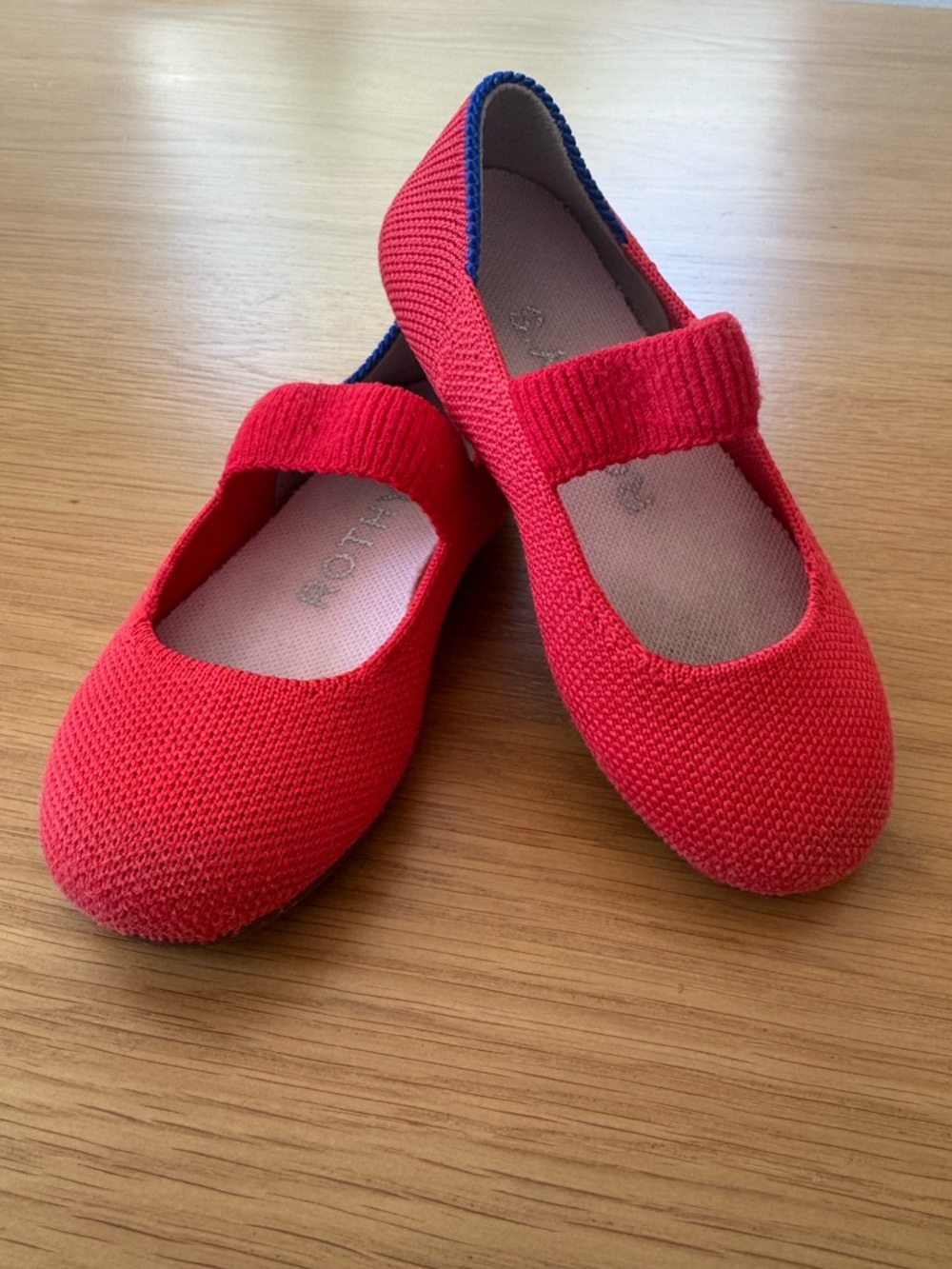 Rothy’s Kids Mary Janes in Glamor Red